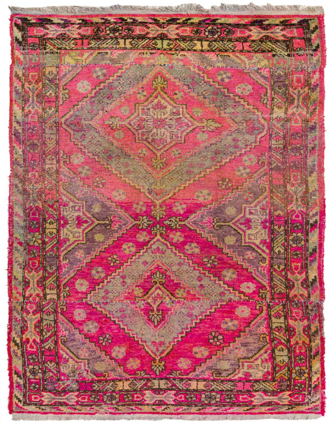 5' x 8' 4 Hand Knotted Anatolian Oriental Wool Rug