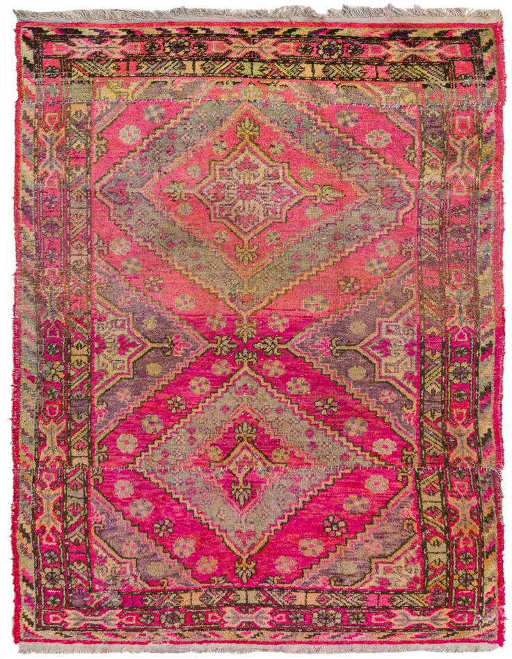 Detail image of 5' x 8' 4 Hand Knotted Anatolian Oriental Wool Rug