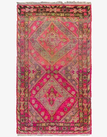 5' x 8' 4 Hand Knotted Anatolian Oriental Wool Rug