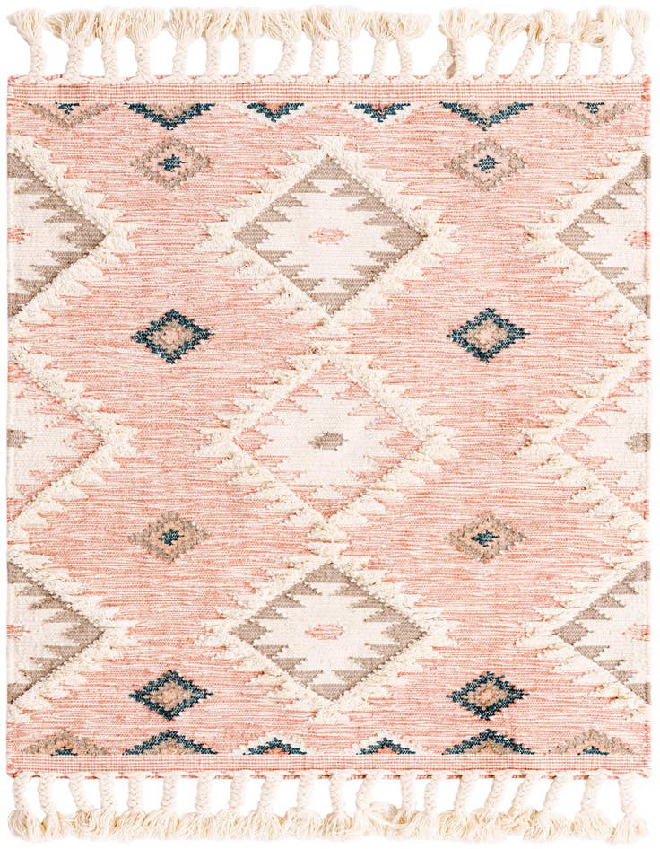 Detail image of 4' 1 x 6' 1 Hand Woven Arizona Wool Rug
