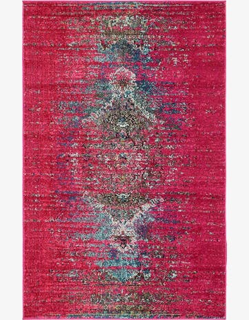 Pink Washable Arte Rug