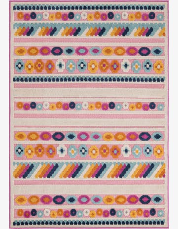 Pink Easy-Clean Aruba Indoor / Outdoor Rug