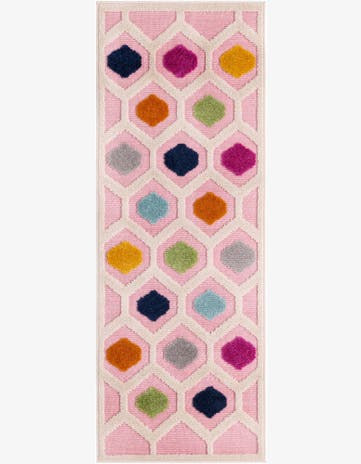 Pink Easy-Clean Aruba Indoor / Outdoor Rug