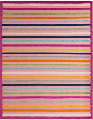 Pink Easy-Clean Aruba Indoor / Outdoor Rug
