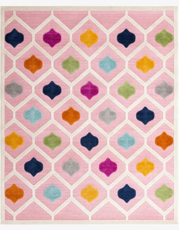 Pink Easy-Clean Aruba Indoor / Outdoor Rug