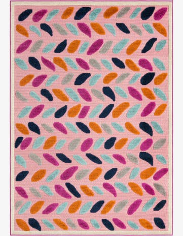 Pink Easy-Clean Aruba Indoor / Outdoor Rug