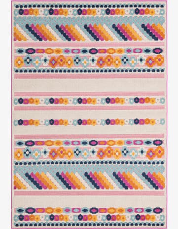 Pink Easy-Clean Aruba Indoor / Outdoor Rug