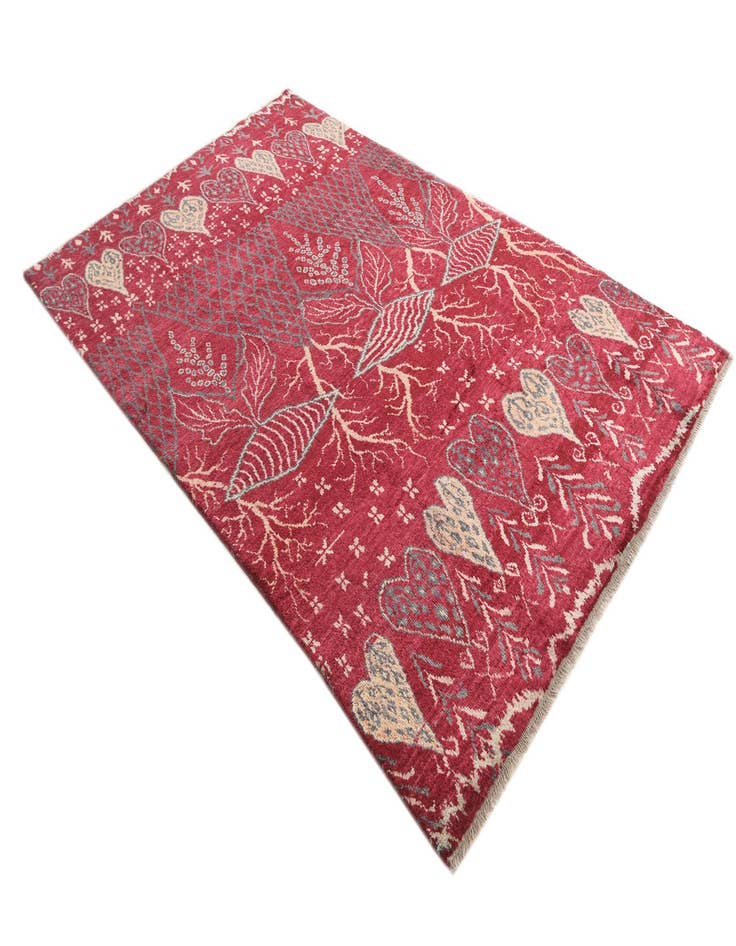 Detail image of 6' 3 x 9' 10  Hand Knotted Balouch Wool Rug