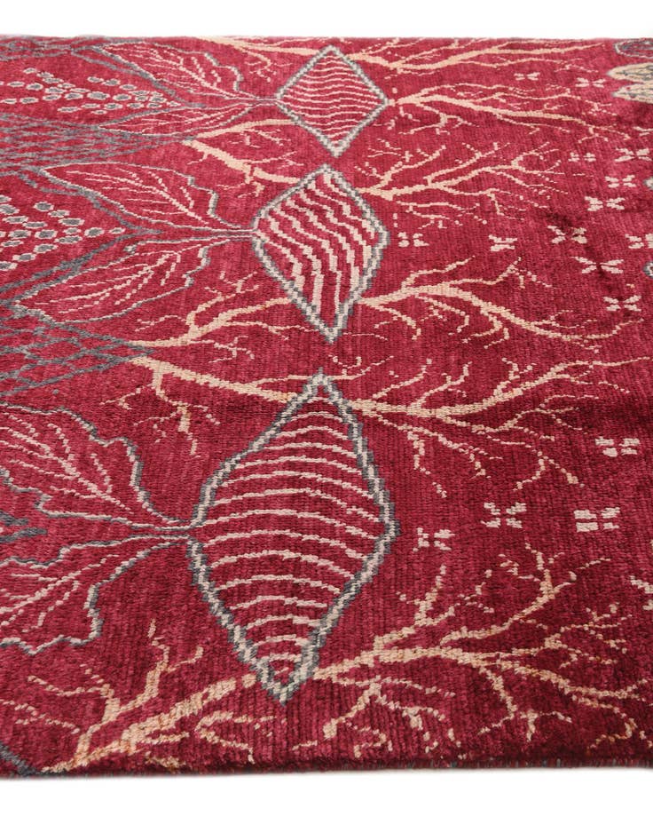 Detail image of 6' 3 x 9' 10  Hand Knotted Balouch Wool Rug