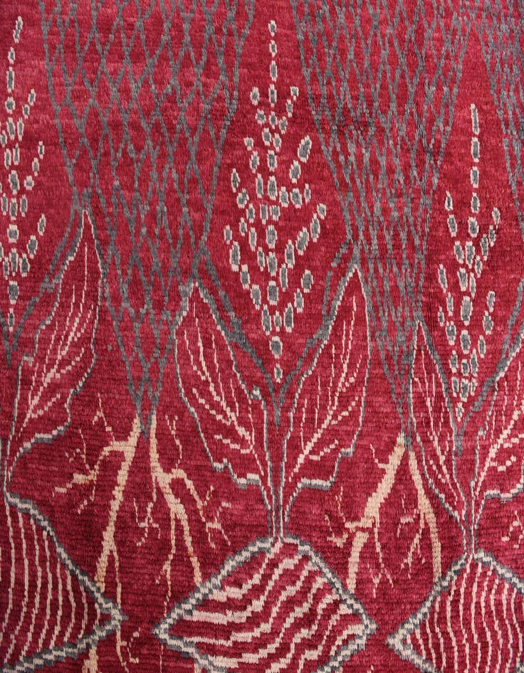 Detail image of 6' 3 x 9' 10  Hand Knotted Balouch Wool Rug