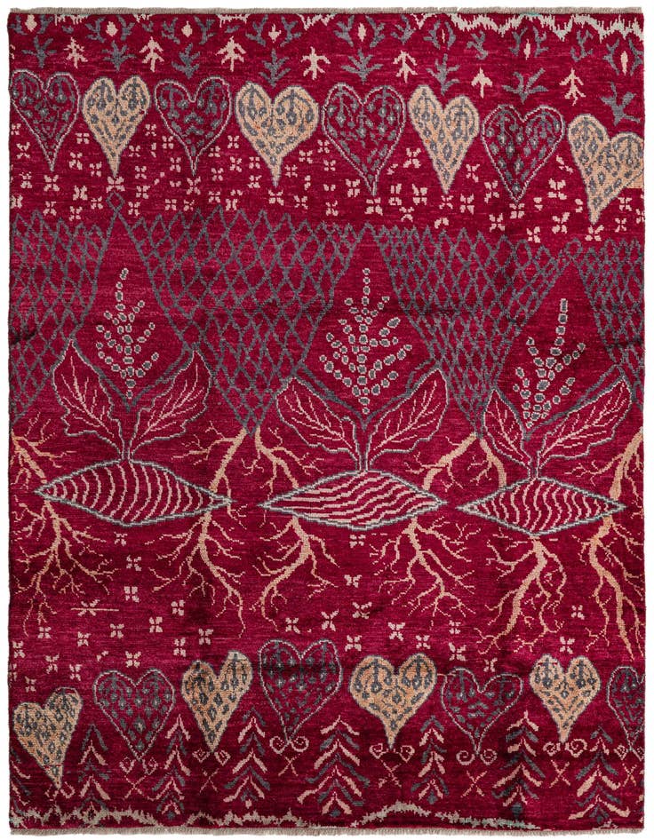 Detail image of 6' 3 x 9' 10 Hand Knotted Balouch Wool Rug
