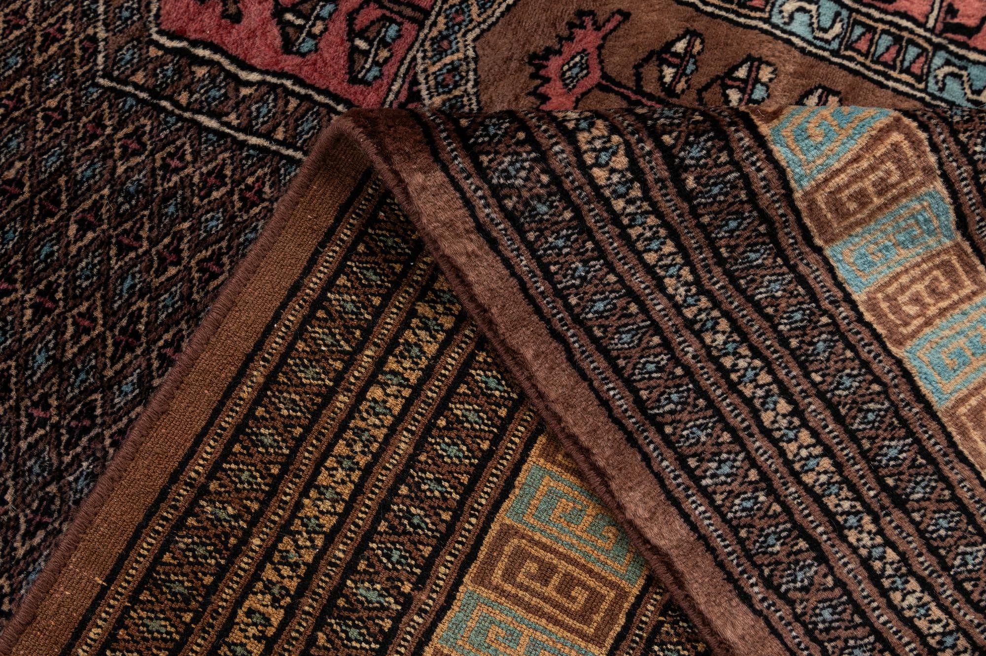 4' 3 x 5' 8 Hand Knotted Bokhara Oriental Wool Rug