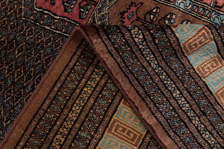 4' 3 x 5' 8 Hand Knotted Bokhara Oriental Wool Rug