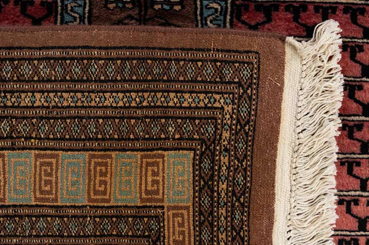 4' 3 x 5' 8 Hand Knotted Bokhara Oriental Wool Rug