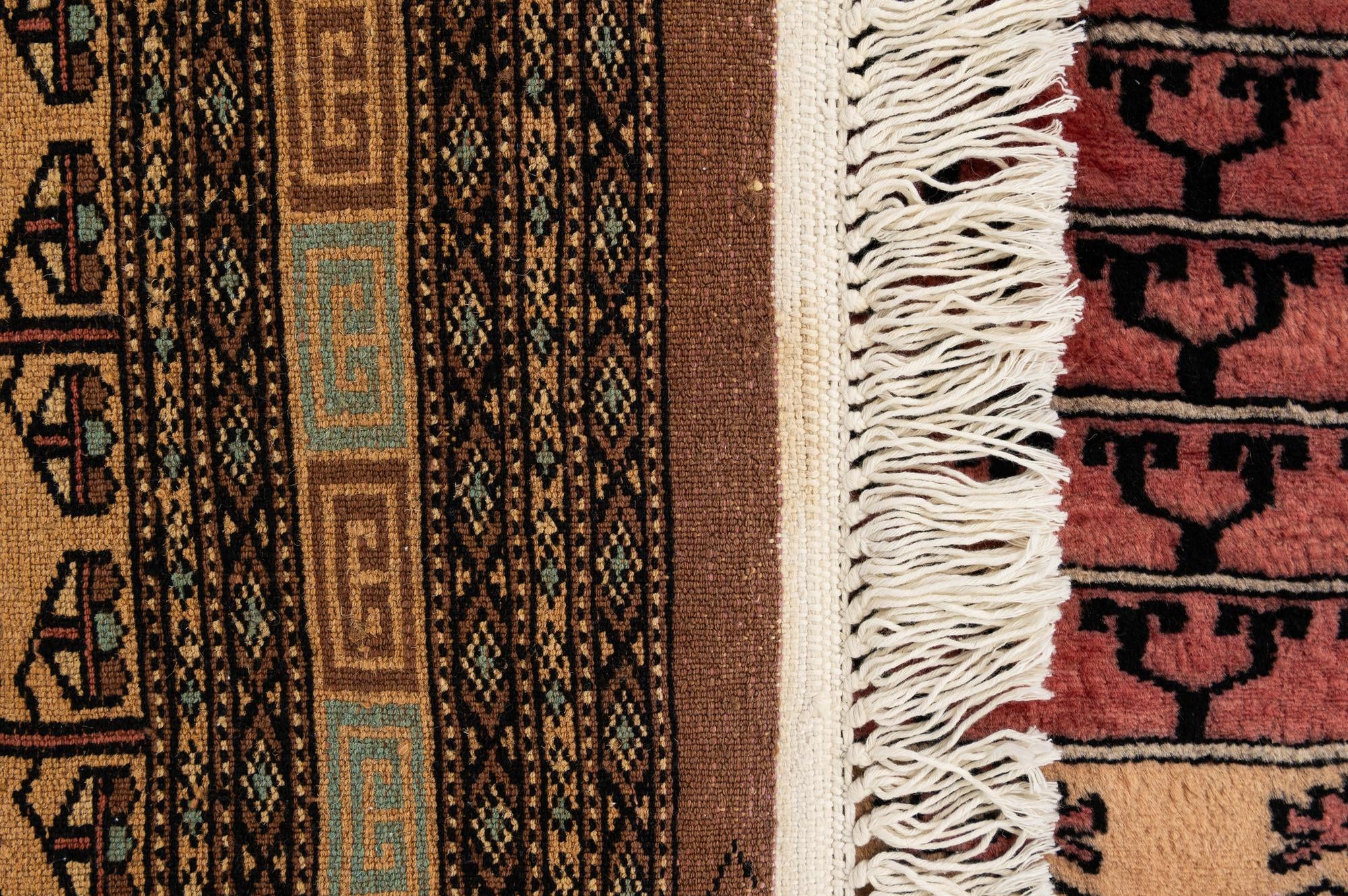 4' 3 x 5' 8 Hand Knotted Bokhara Oriental Wool Rug