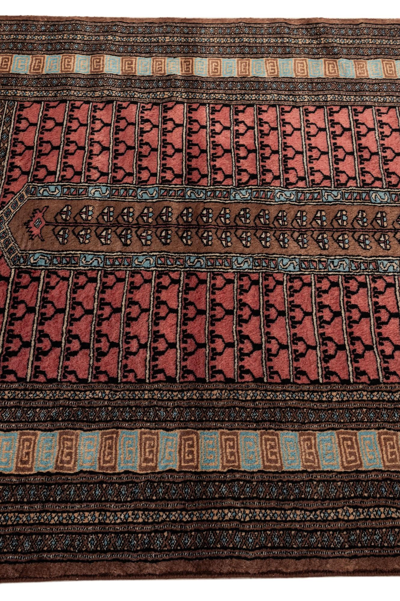4' 3 x 5' 8 Hand Knotted Bokhara Oriental Wool Rug
