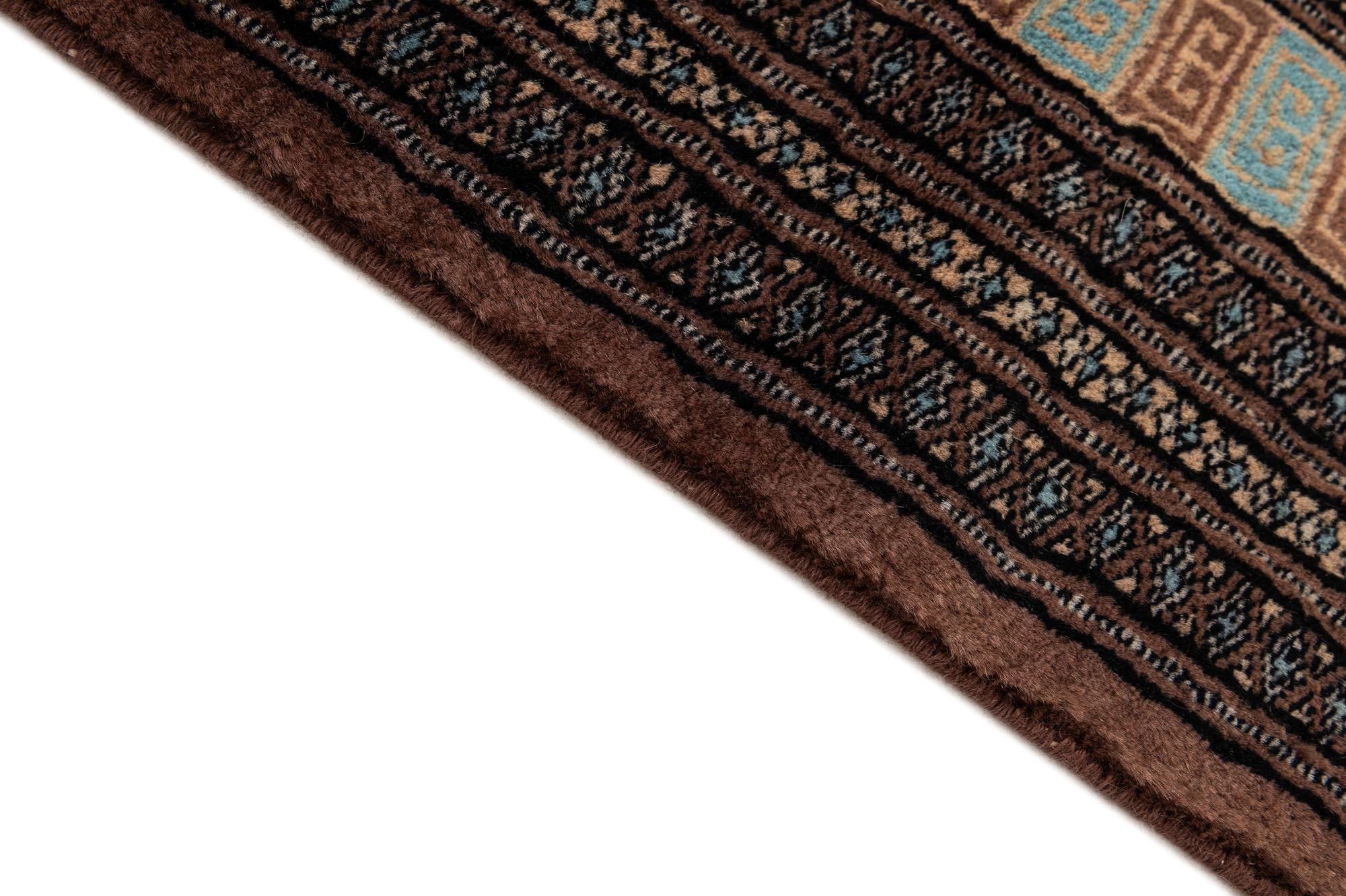 4' 3 x 5' 8 Hand Knotted Bokhara Oriental Wool Rug