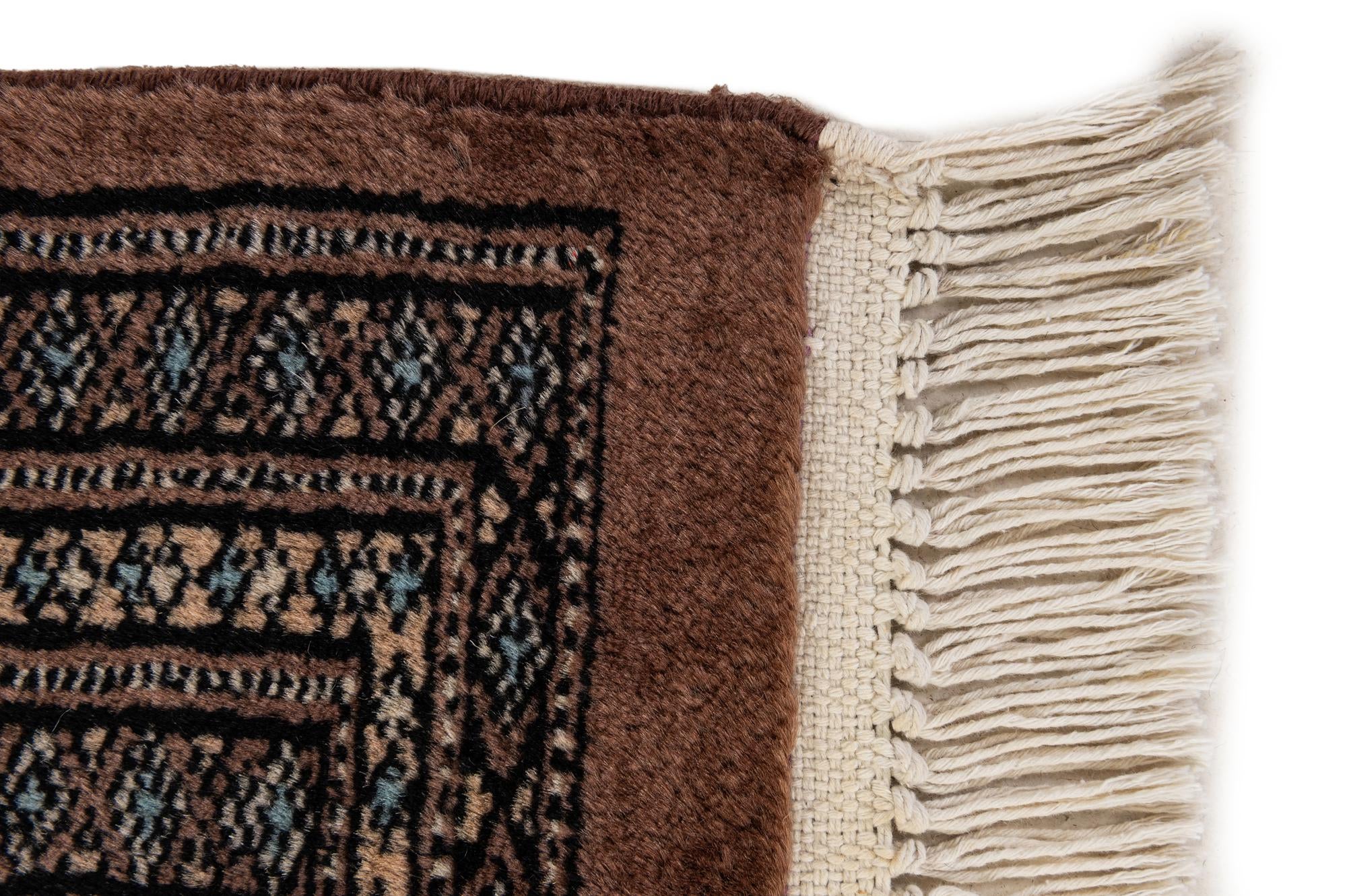 4' 3 x 5' 8 Hand Knotted Bokhara Oriental Wool Rug
