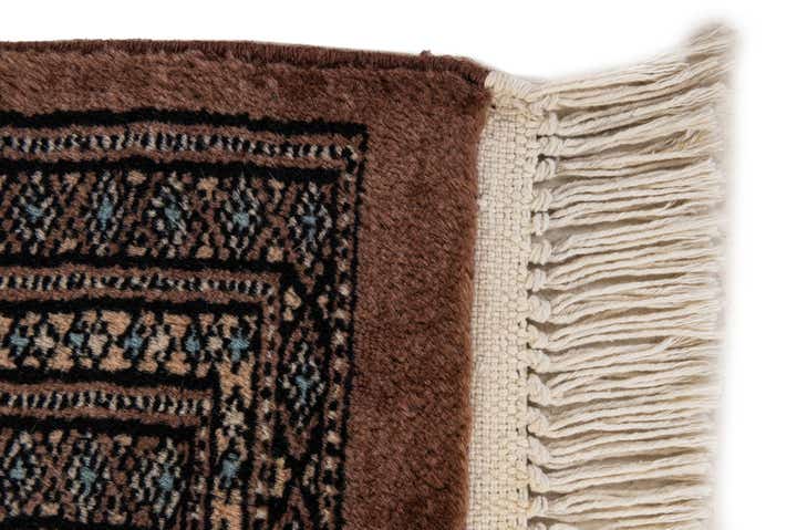 4' 3 x 5' 8 Hand Knotted Bokhara Oriental Wool Rug