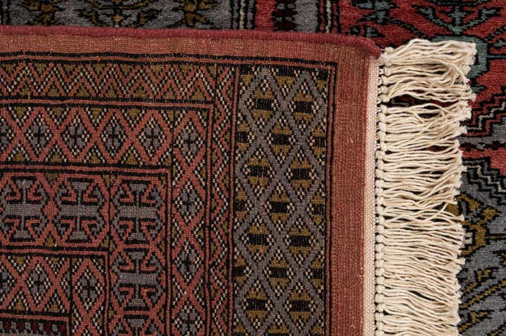 4' 4 x 6' 4 Hand Knotted Bokhara Oriental Wool Rug