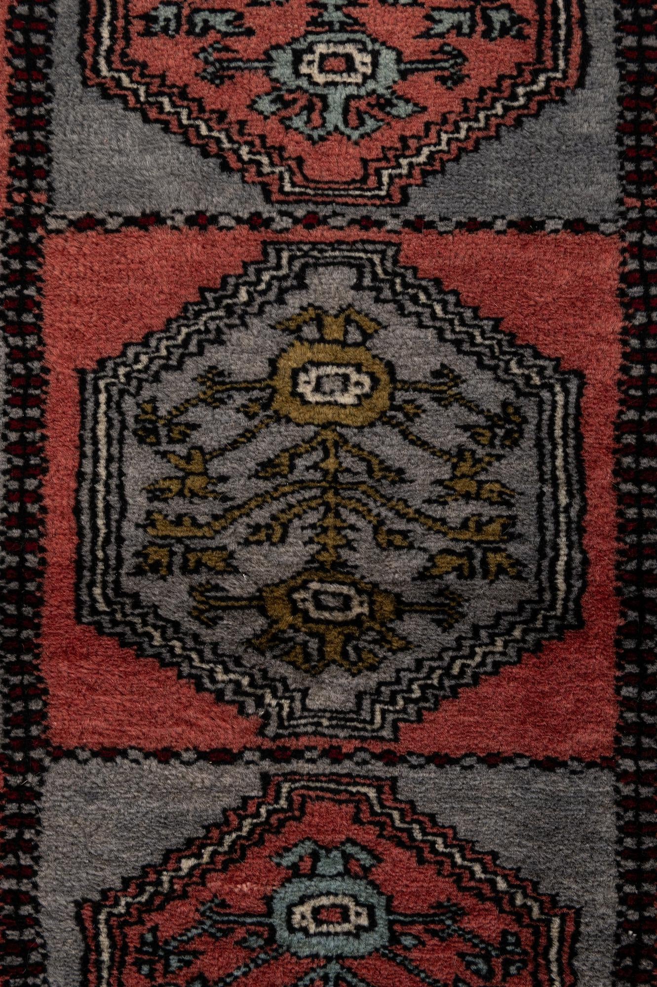 4' 4 x 6' 4 Hand Knotted Bokhara Oriental Wool Rug