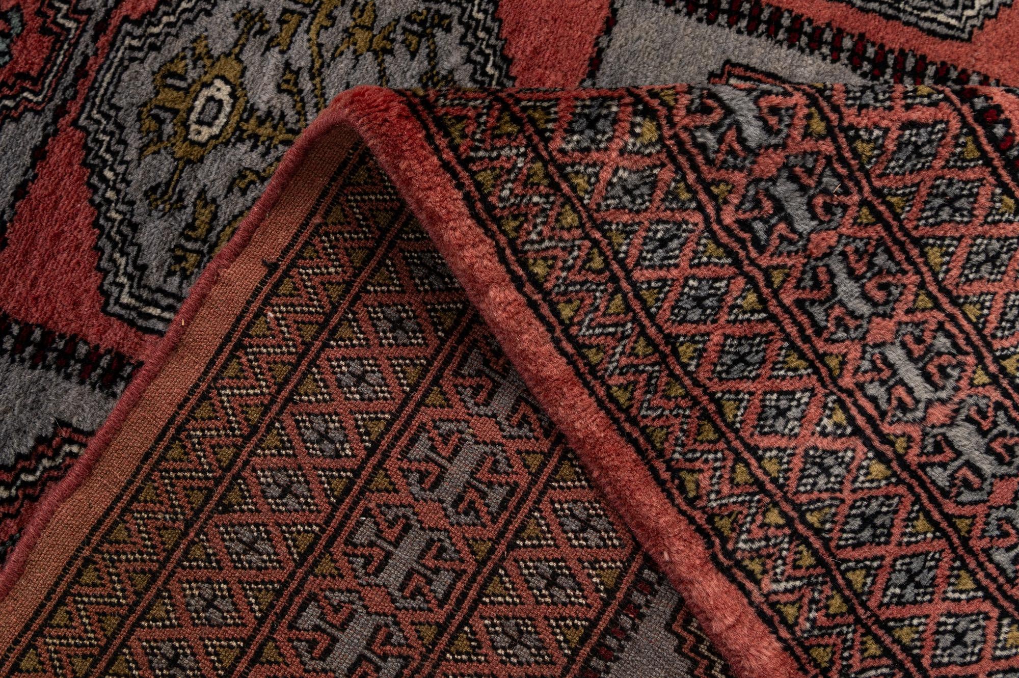 4' 4 x 6' 4 Hand Knotted Bokhara Oriental Wool Rug