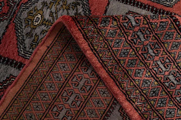4' 4 x 6' 4 Hand Knotted Bokhara Oriental Wool Rug