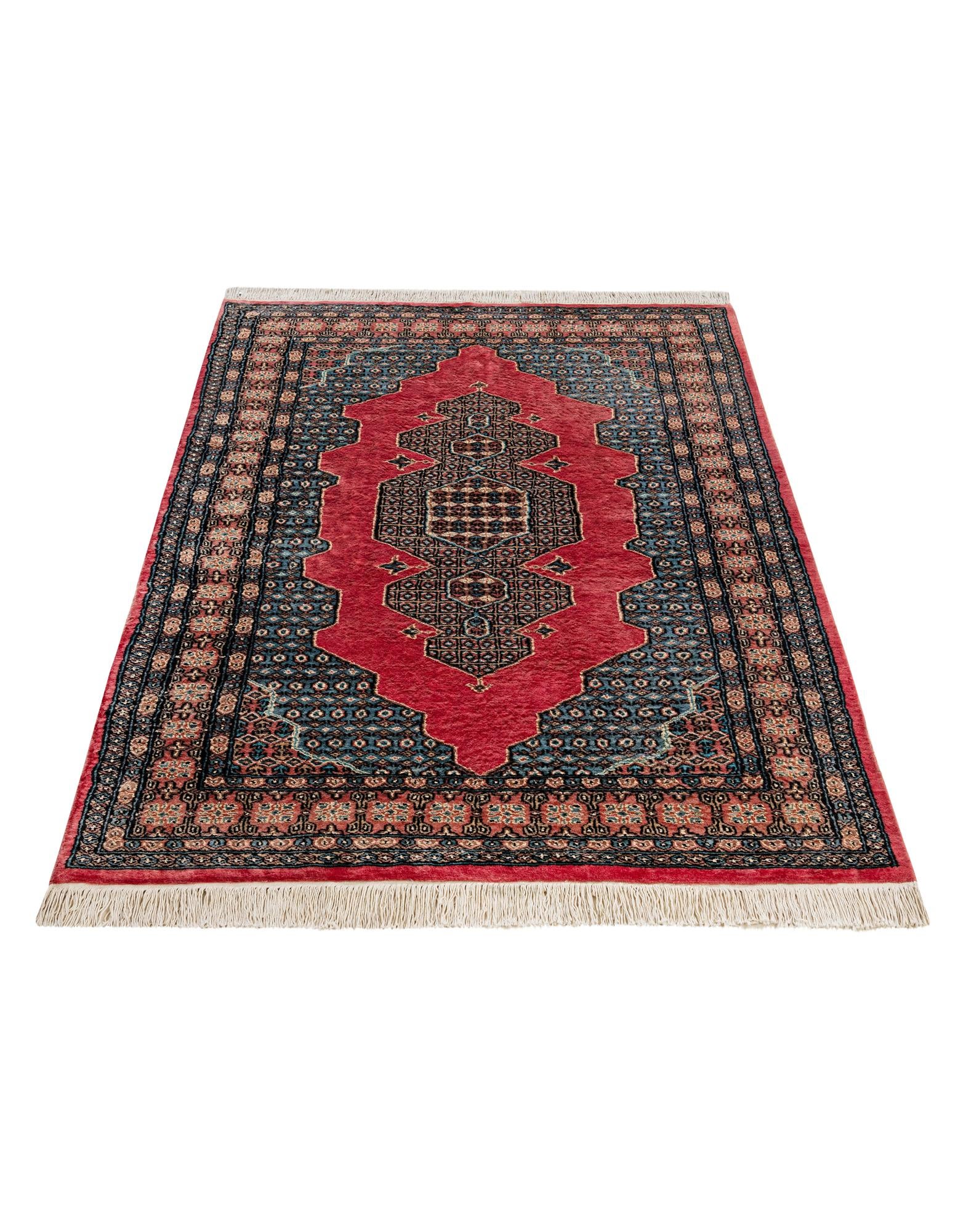 4' 2 x 6' 3 Hand Knotted Bokhara Rug