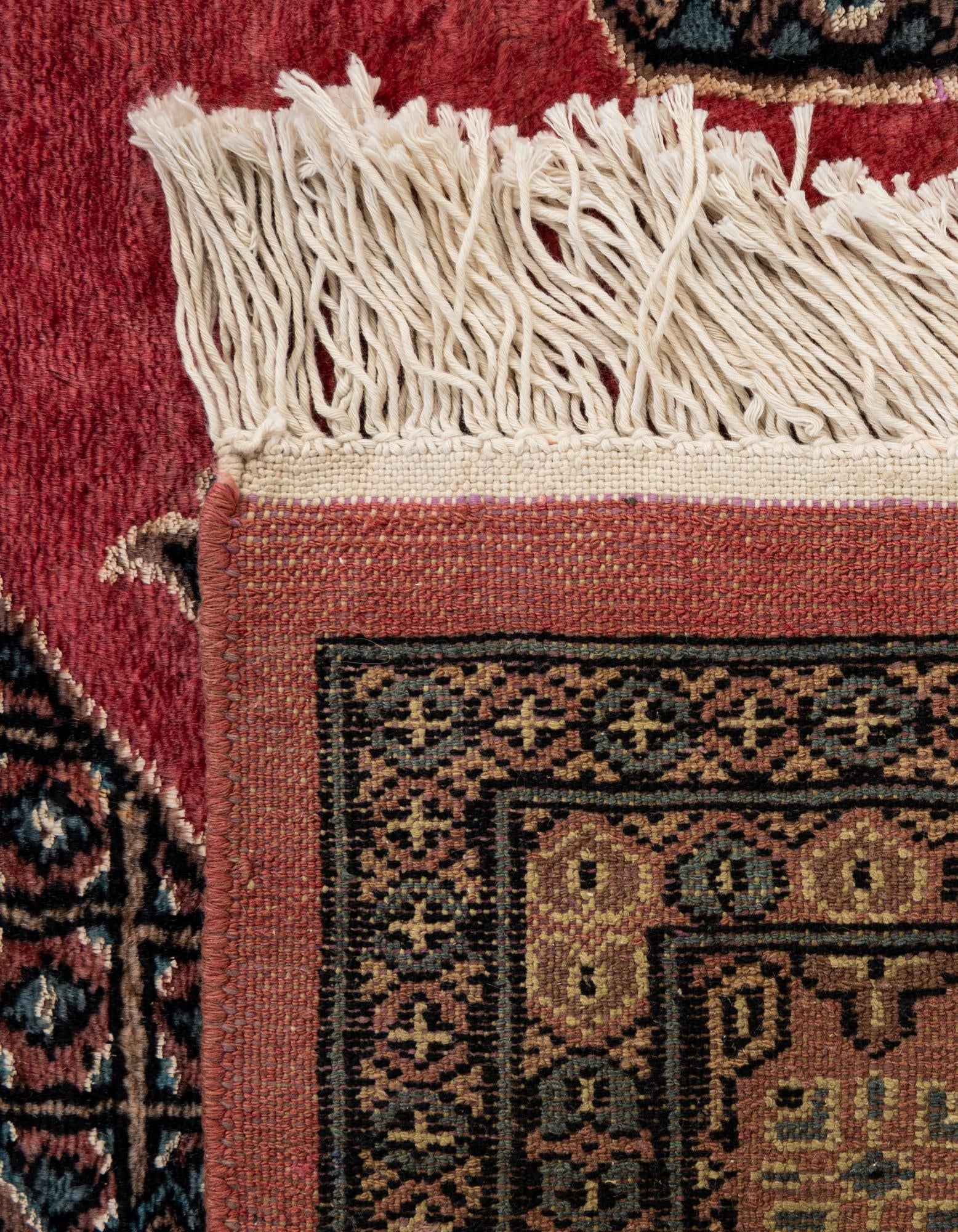 4' 2 x 6' 3 Hand Knotted Bokhara Rug