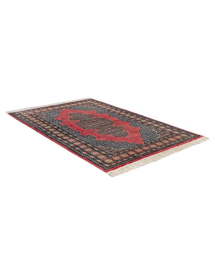 4' 2 x 6' 3 Hand Knotted Bokhara Rug