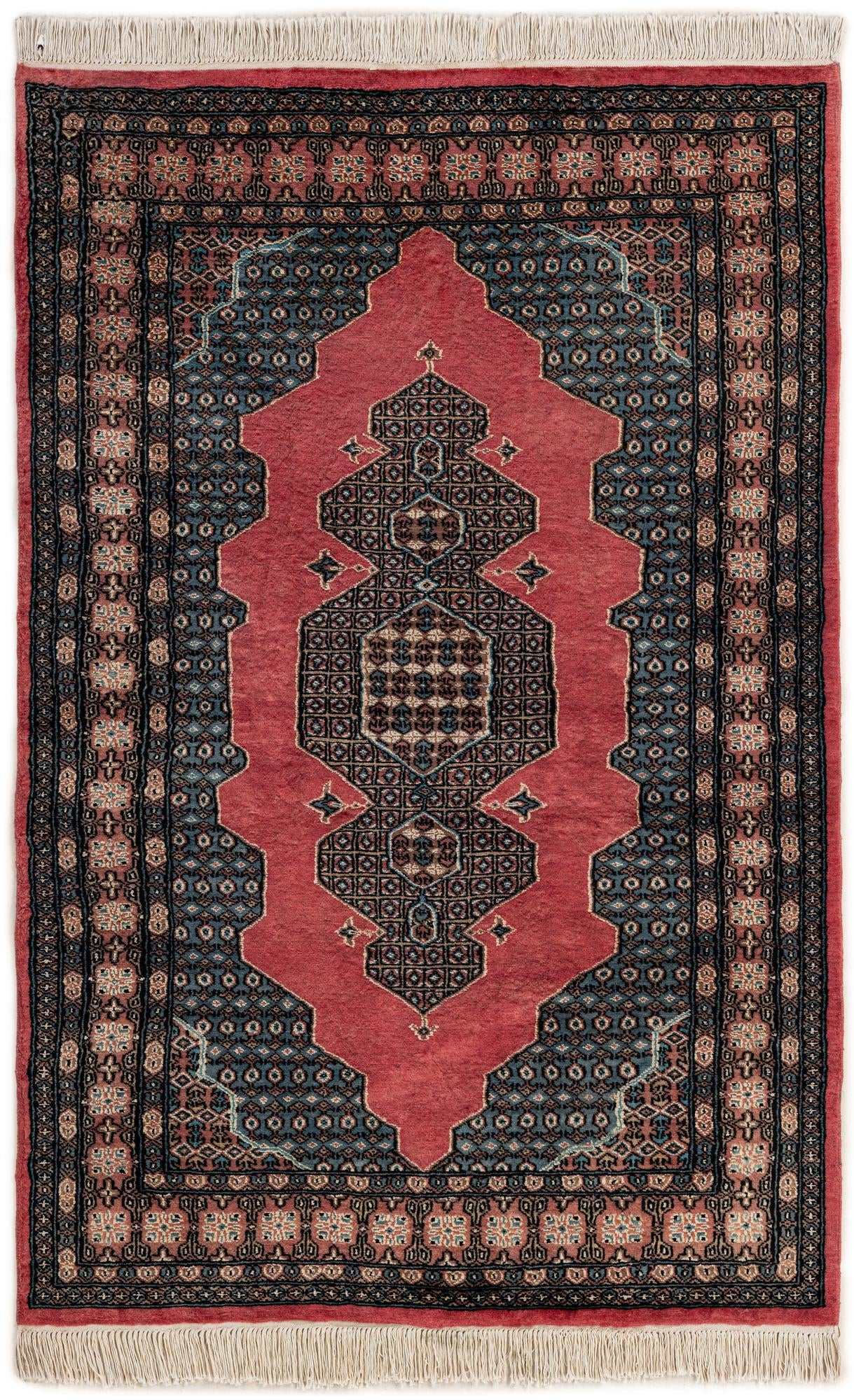 4' 2 x 6' 3 Hand Knotted Bokhara Rug