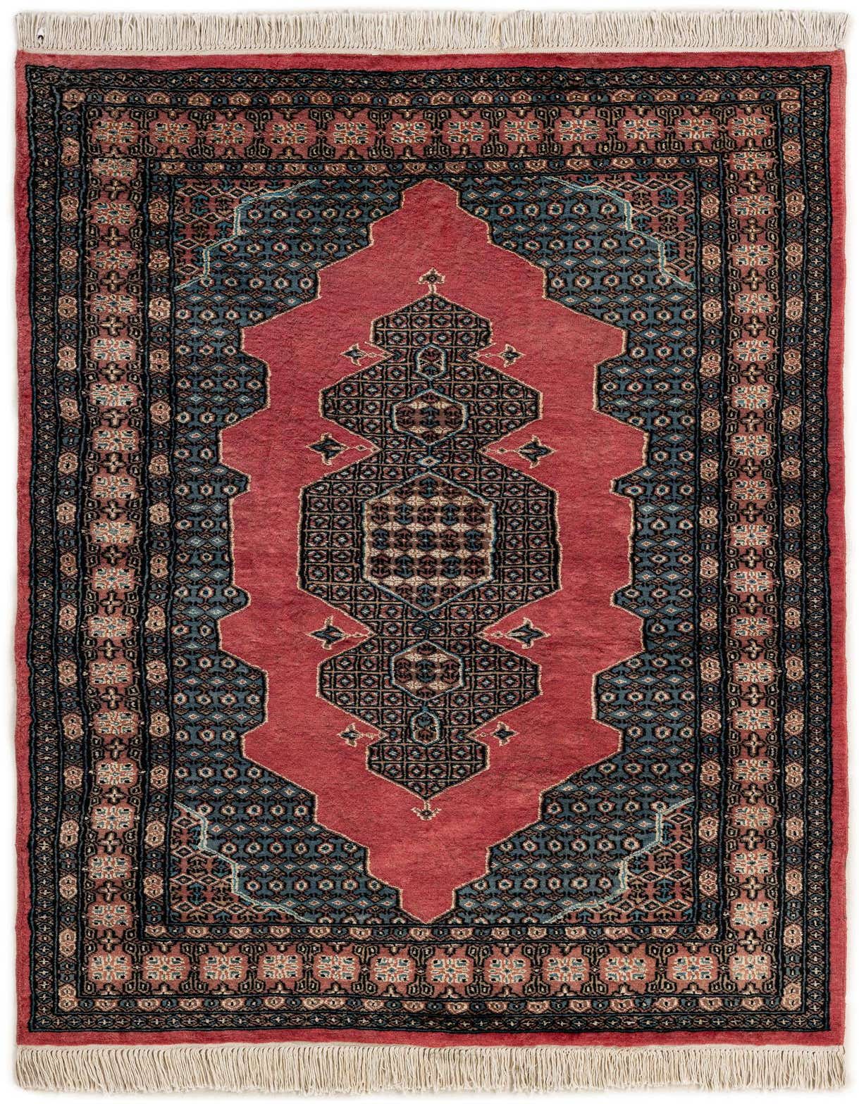 4' 2 x 6' 3 Hand Knotted Bokhara Rug