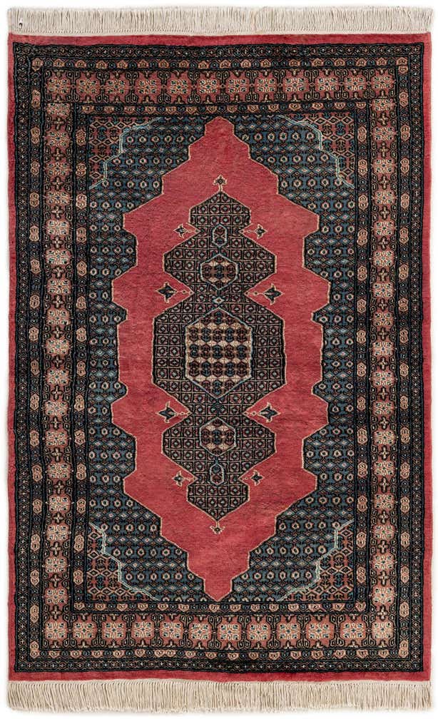4' 2 x 6' 3 Hand Knotted Bokhara Rug