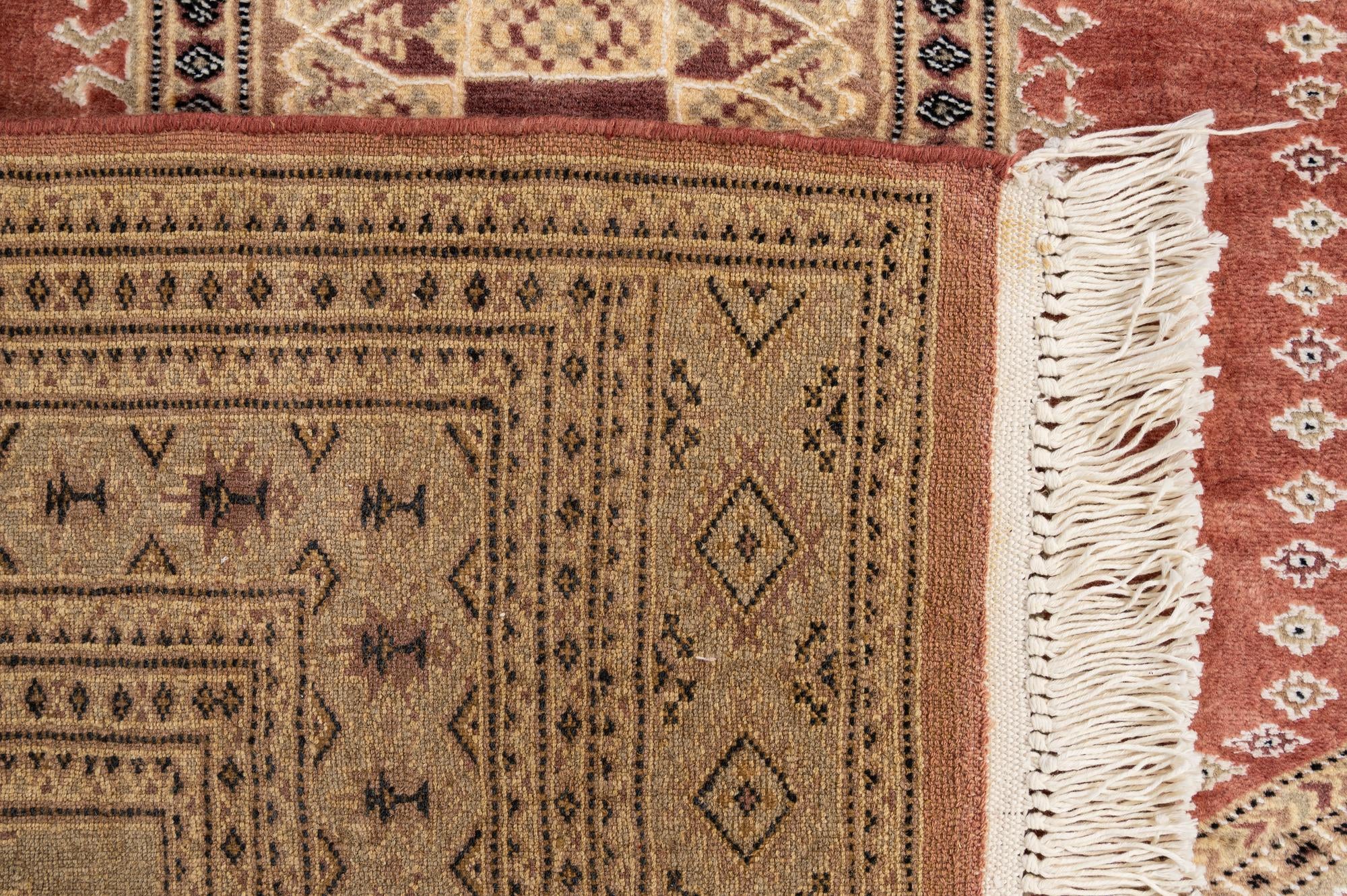 4' 3 x 5' 9 Hand Knotted Bokhara Oriental Rug