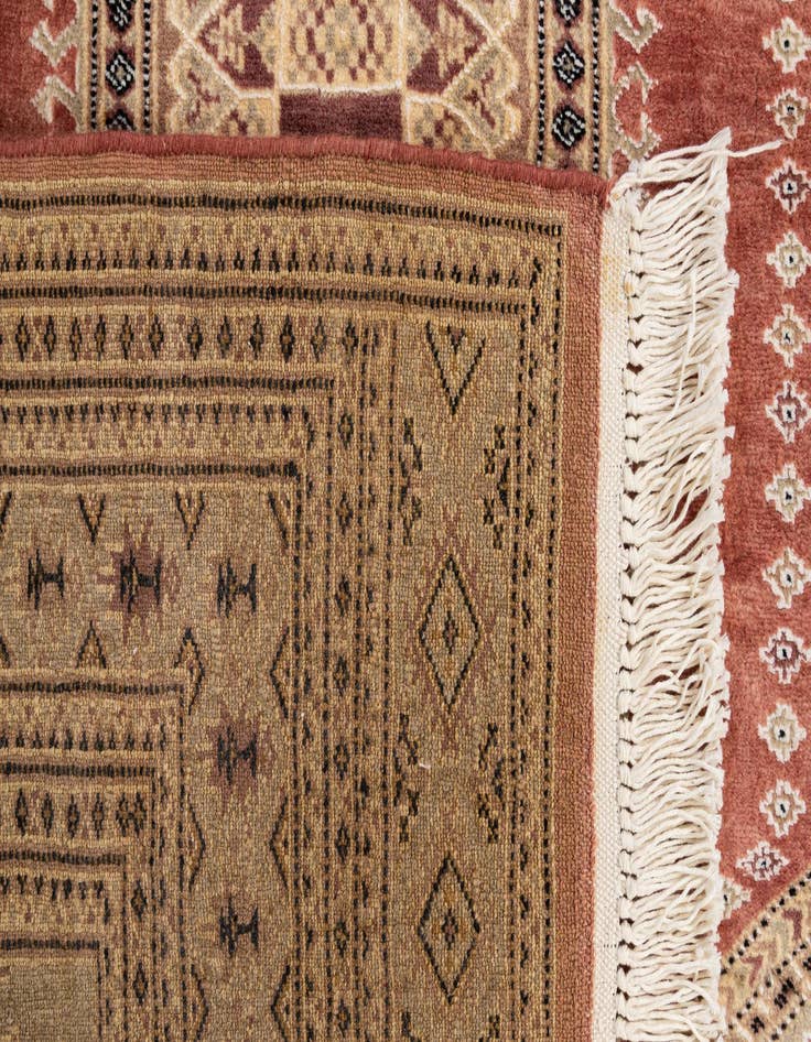 Detail image of 4' 3 x 5' 9  Hand Knotted Bokhara Oriental Rug