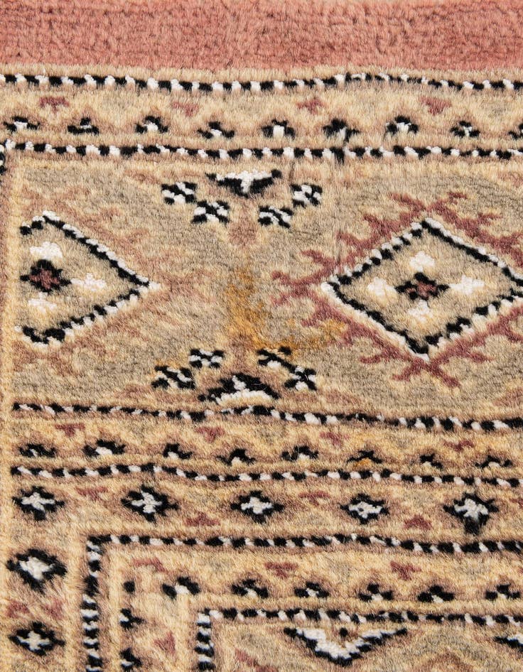 Detail image of 4' 3 x 5' 9  Hand Knotted Bokhara Oriental Rug