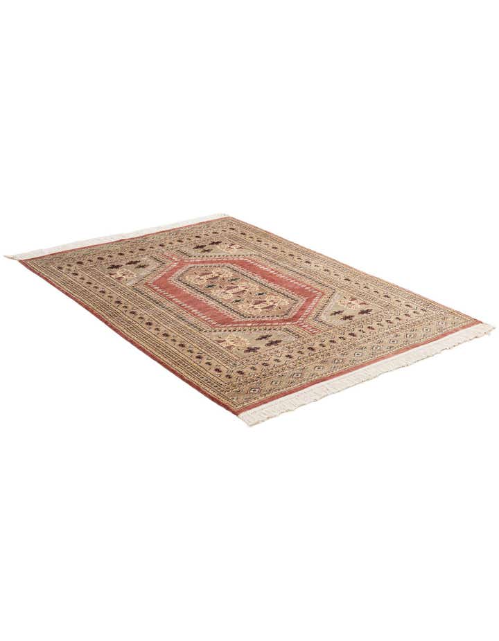 4' 3 x 5' 9 Hand Knotted Bokhara Oriental Rug