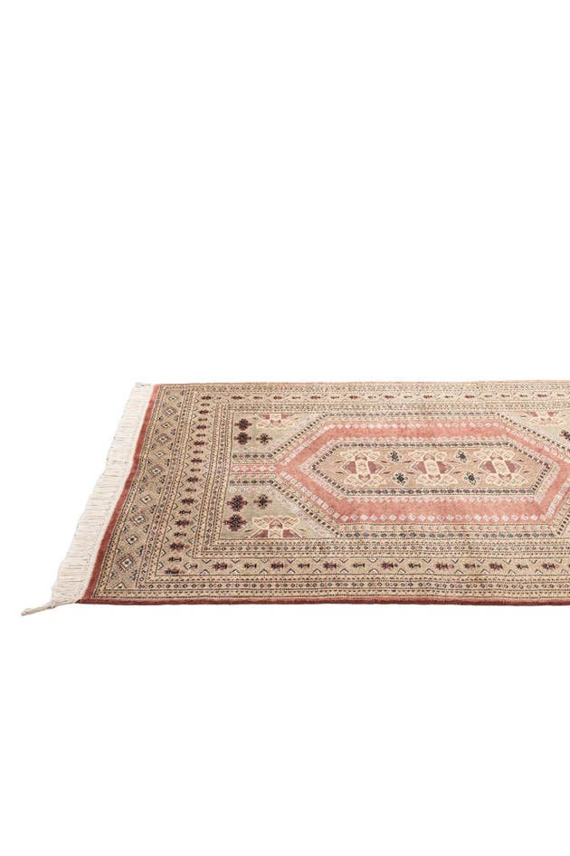 Detail image of 4' 3 x 5' 9 Hand Knotted Bokhara Oriental Rug