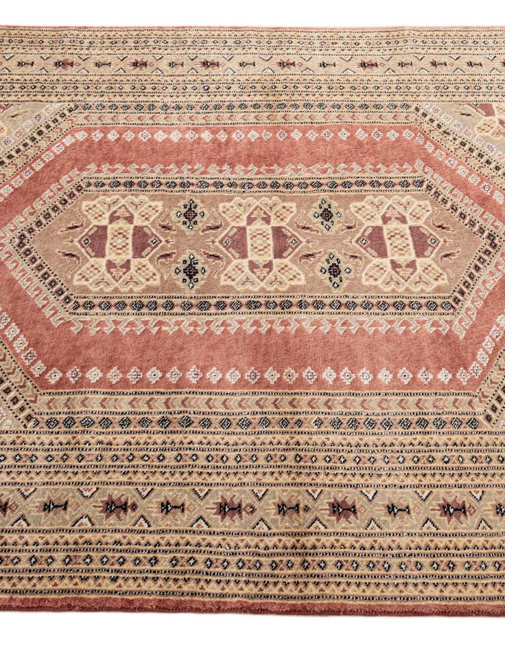 Detail image of 4' 3 x 5' 9  Hand Knotted Bokhara Oriental Rug