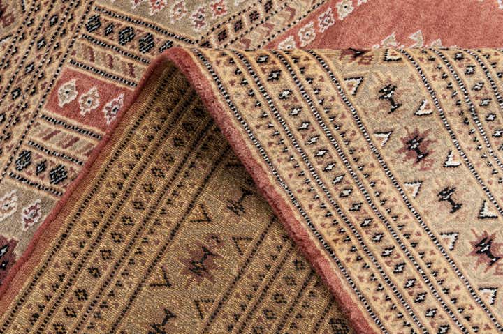 4' 3 x 5' 9 Hand Knotted Bokhara Oriental Rug