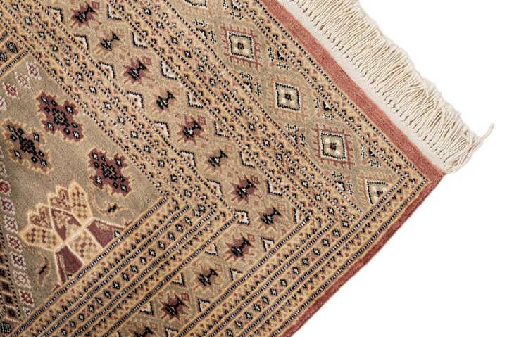 4' 3 x 5' 9 Hand Knotted Bokhara Oriental Rug