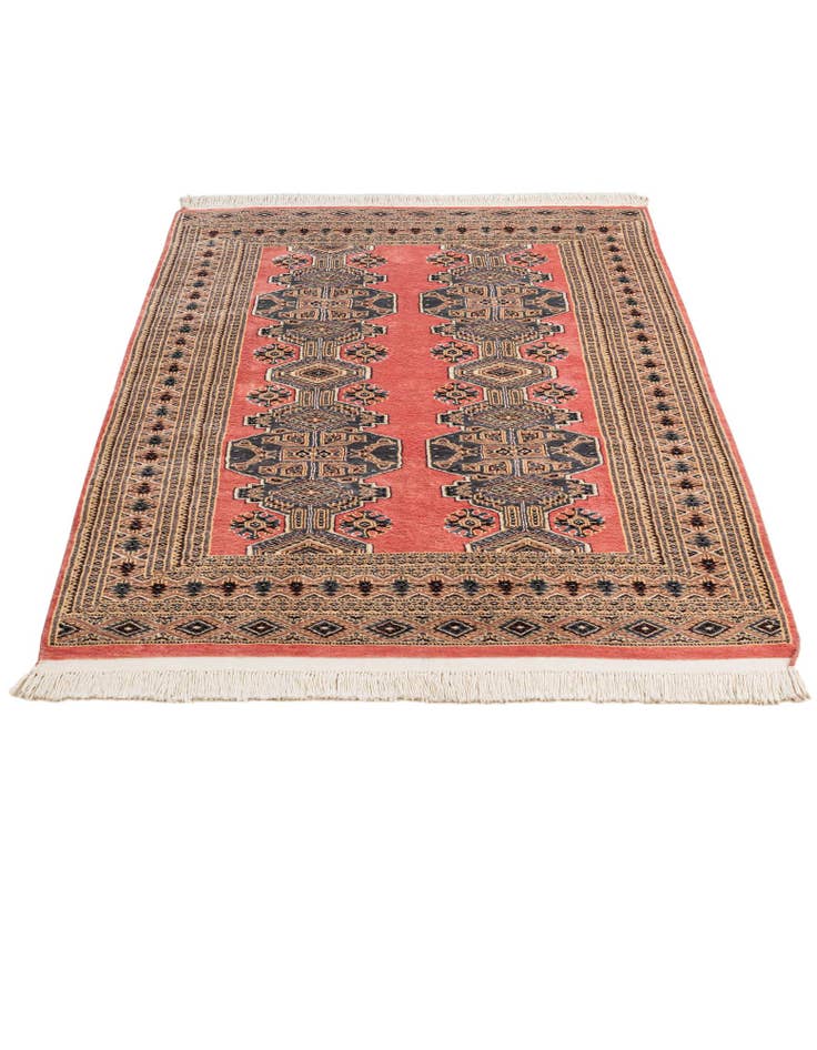 Detail image of 4' 3 x 6' 2 Hand Knotted Bokhara Oriental Rug