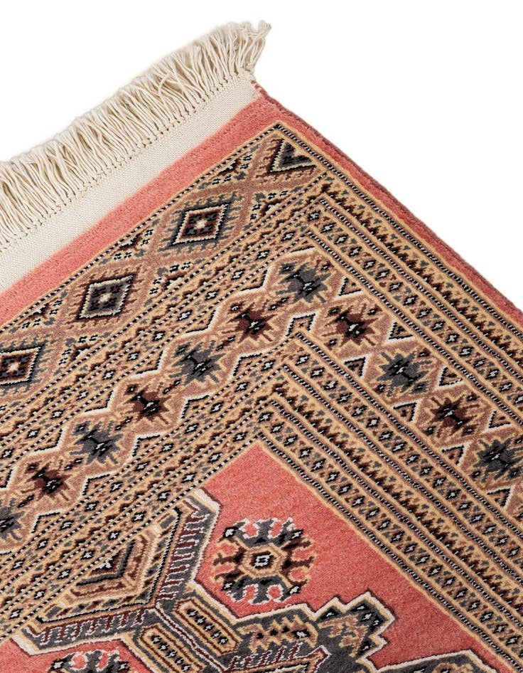 Detail image of 4' 3 x 6' 2  Hand Knotted Bokhara Oriental Rug