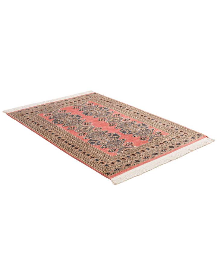 4' 3 x 6' 2 Hand Knotted Bokhara Oriental Rug