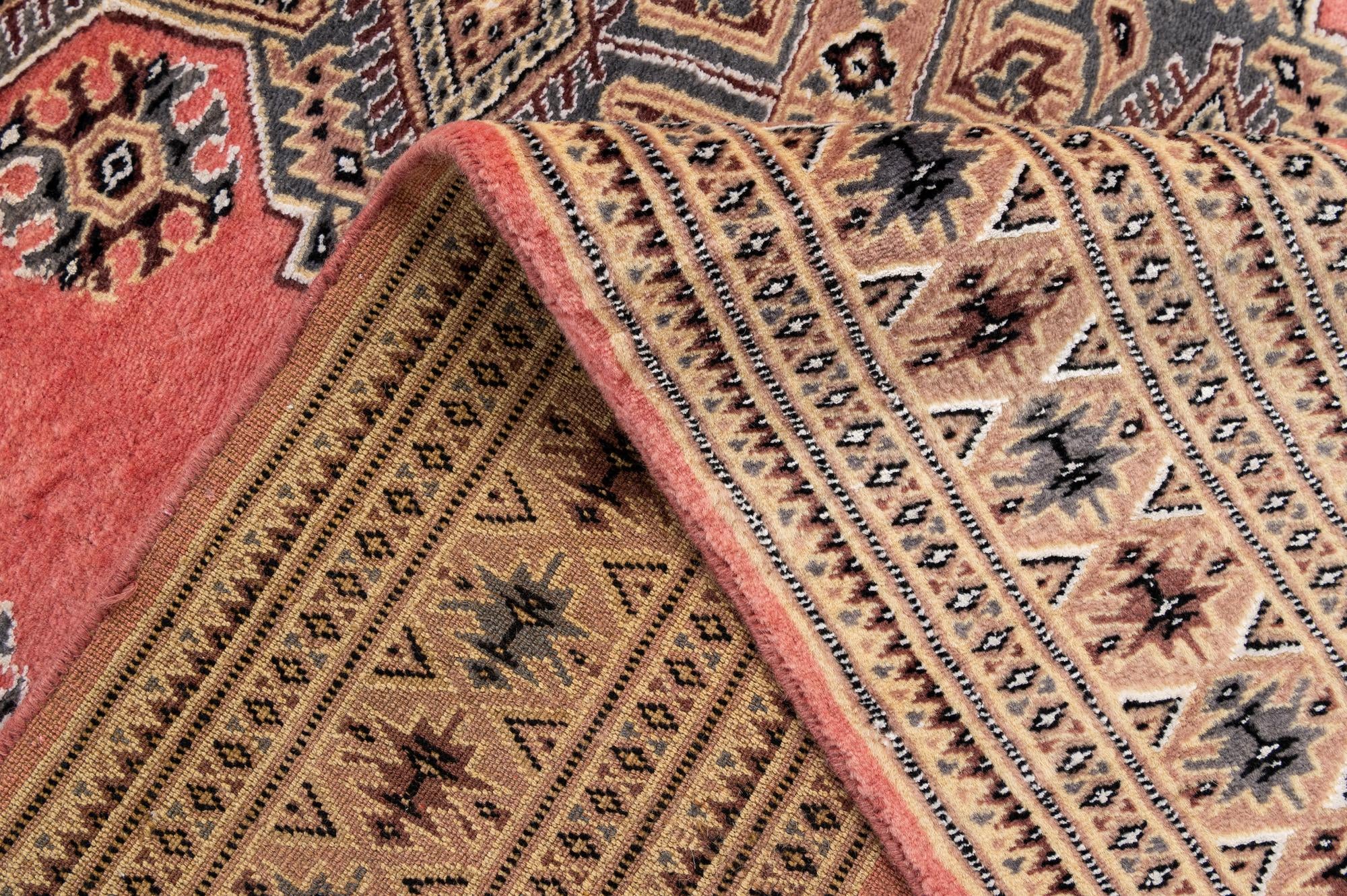 4' 3 x 6' 2 Hand Knotted Bokhara Oriental Rug