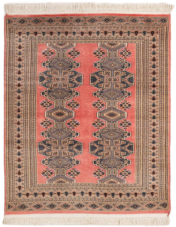 Detail image of 4' 3 x 6' 2 Hand Knotted Bokhara Oriental Rug