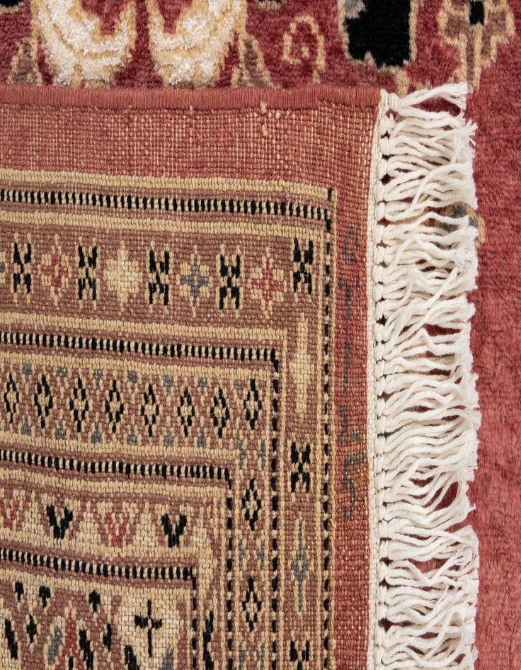 Detail image of 4' 2 x 5' 9  Hand Knotted Bokhara Oriental Rug