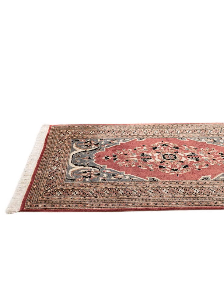Detail image of 4' 2 x 5' 9 Hand Knotted Bokhara Oriental Rug