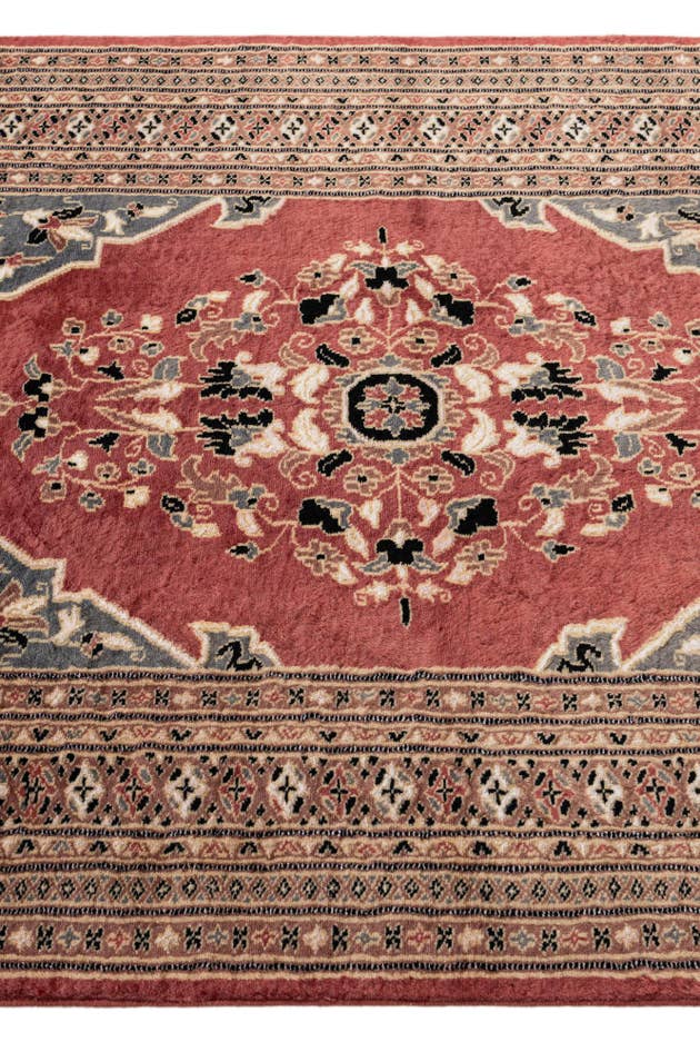Detail image of 4' 2 x 5' 9 Hand Knotted Bokhara Oriental Rug