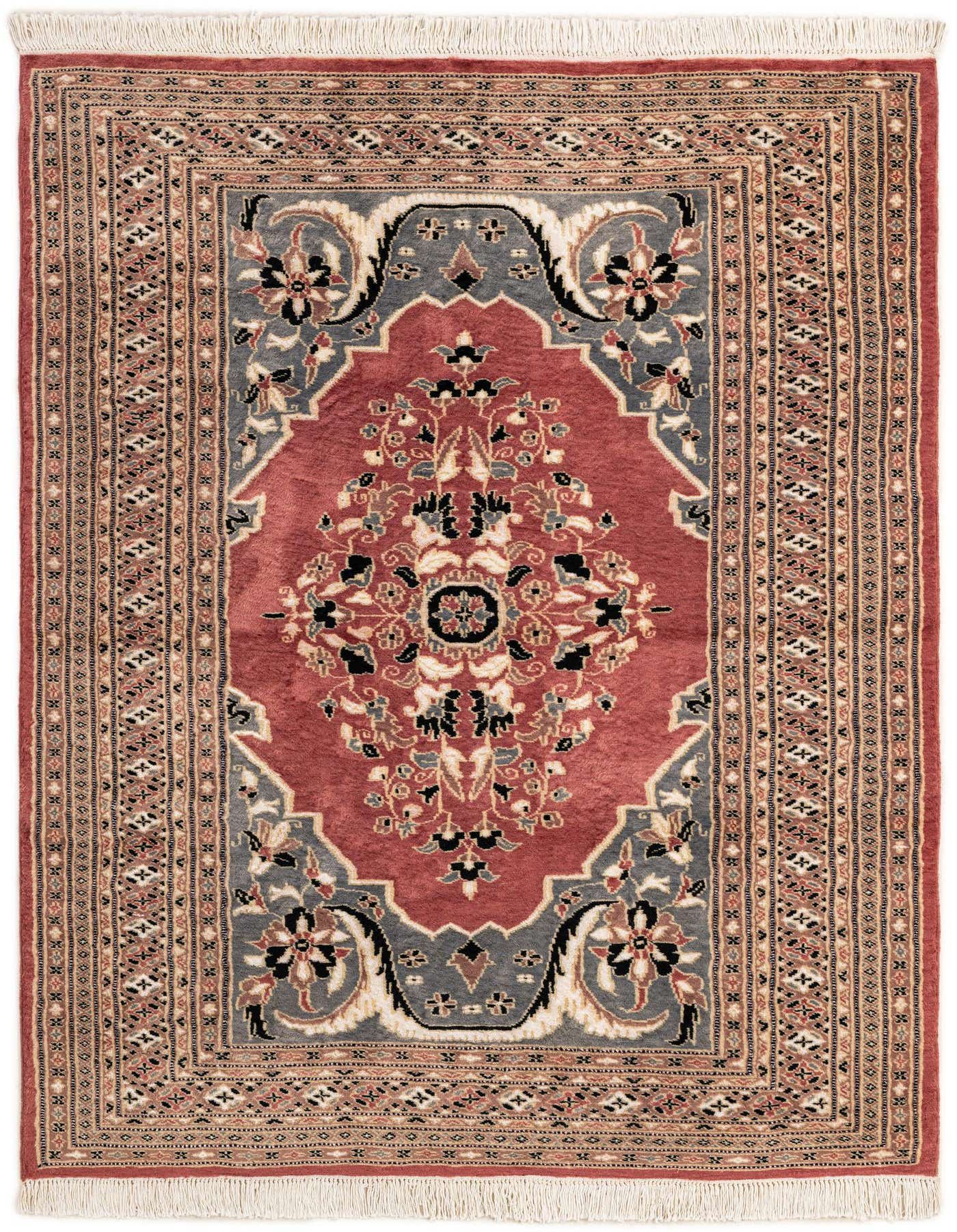 4' 2 x 5' 9 Hand Knotted Bokhara Oriental Rug